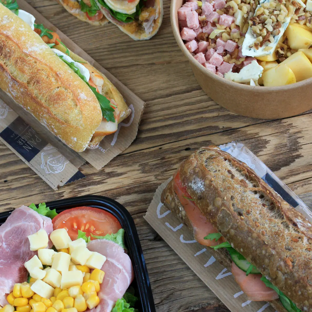 Salades et sandwichs