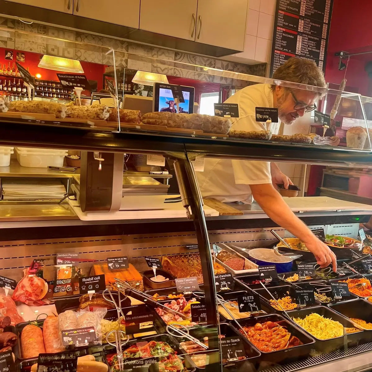 présentation des plats cuisinés