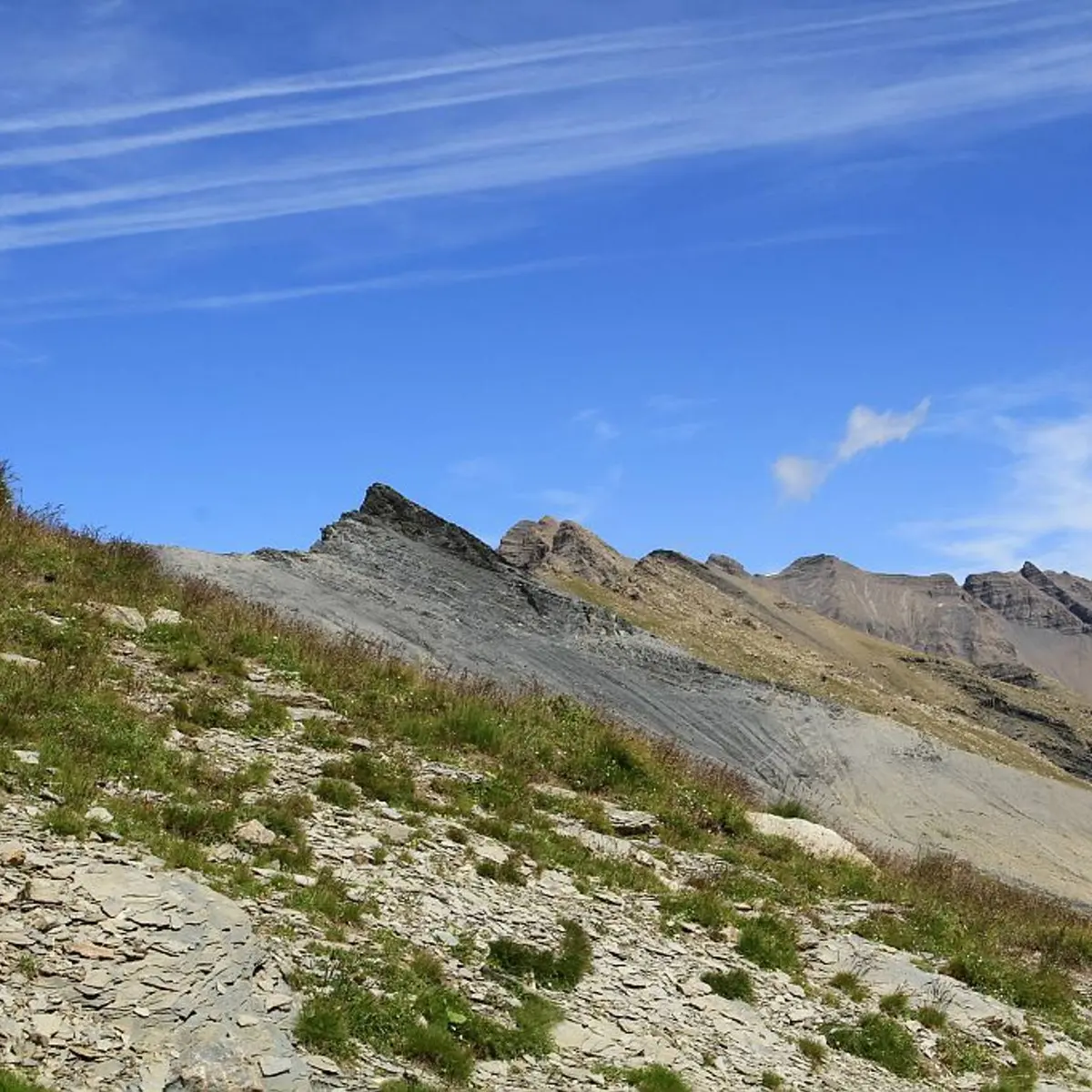 Les crêts et sommets visibles depuis le Pas de la Cavale