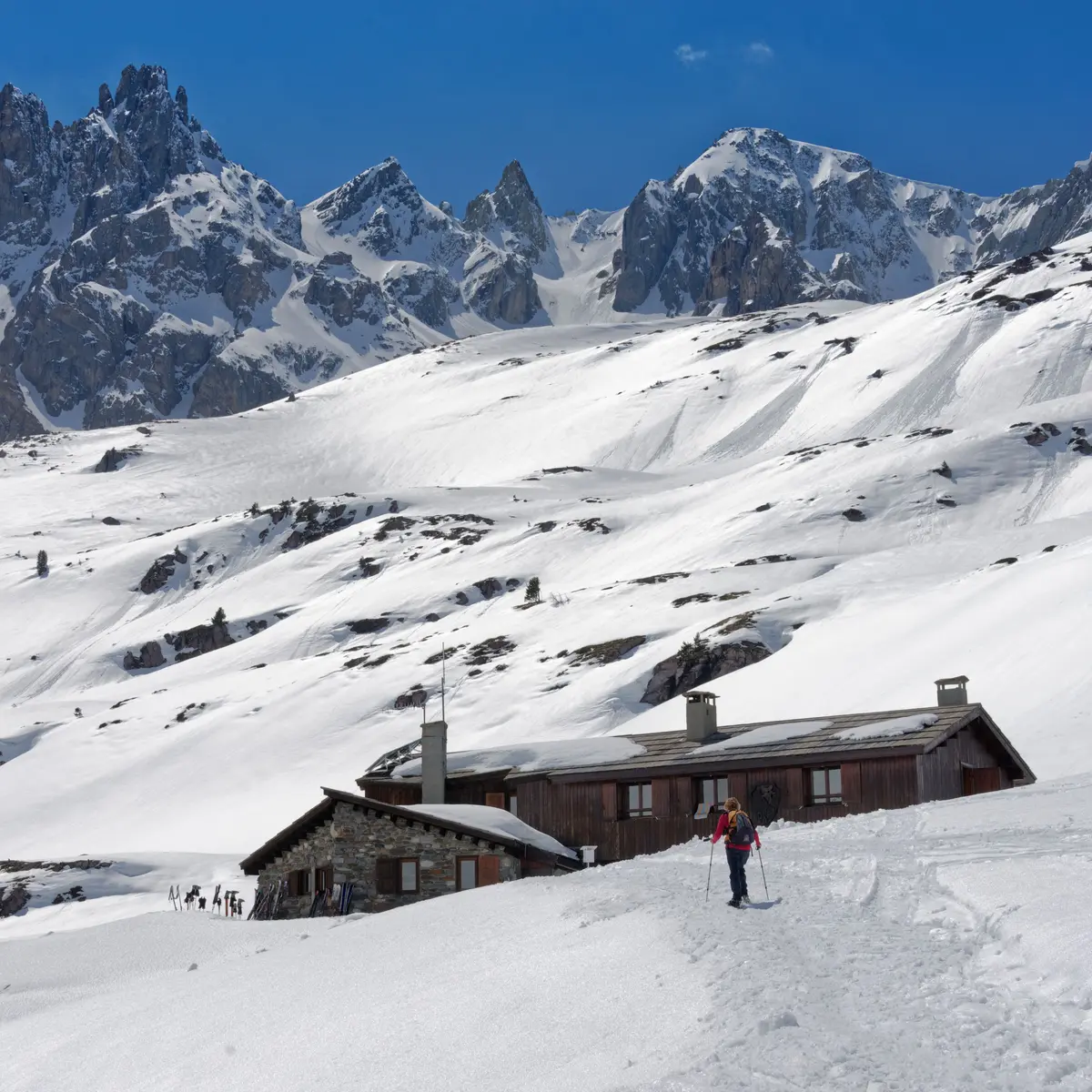 Ascension du refuge des Drayères en raquettes