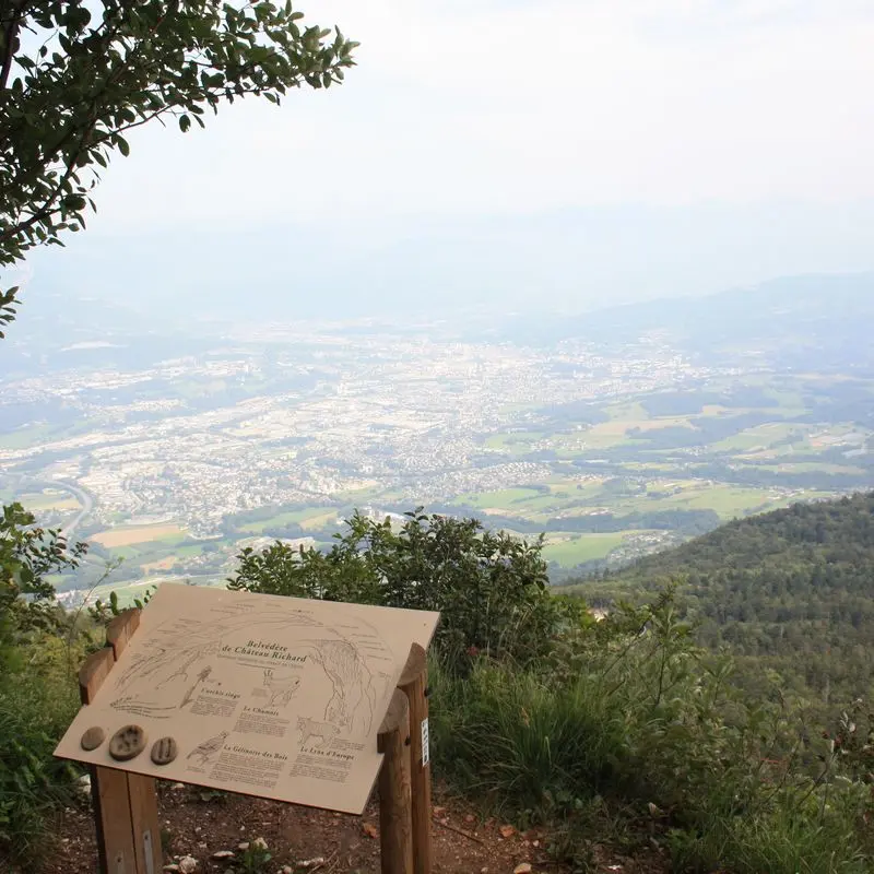 Table d'orientation à Château Richard