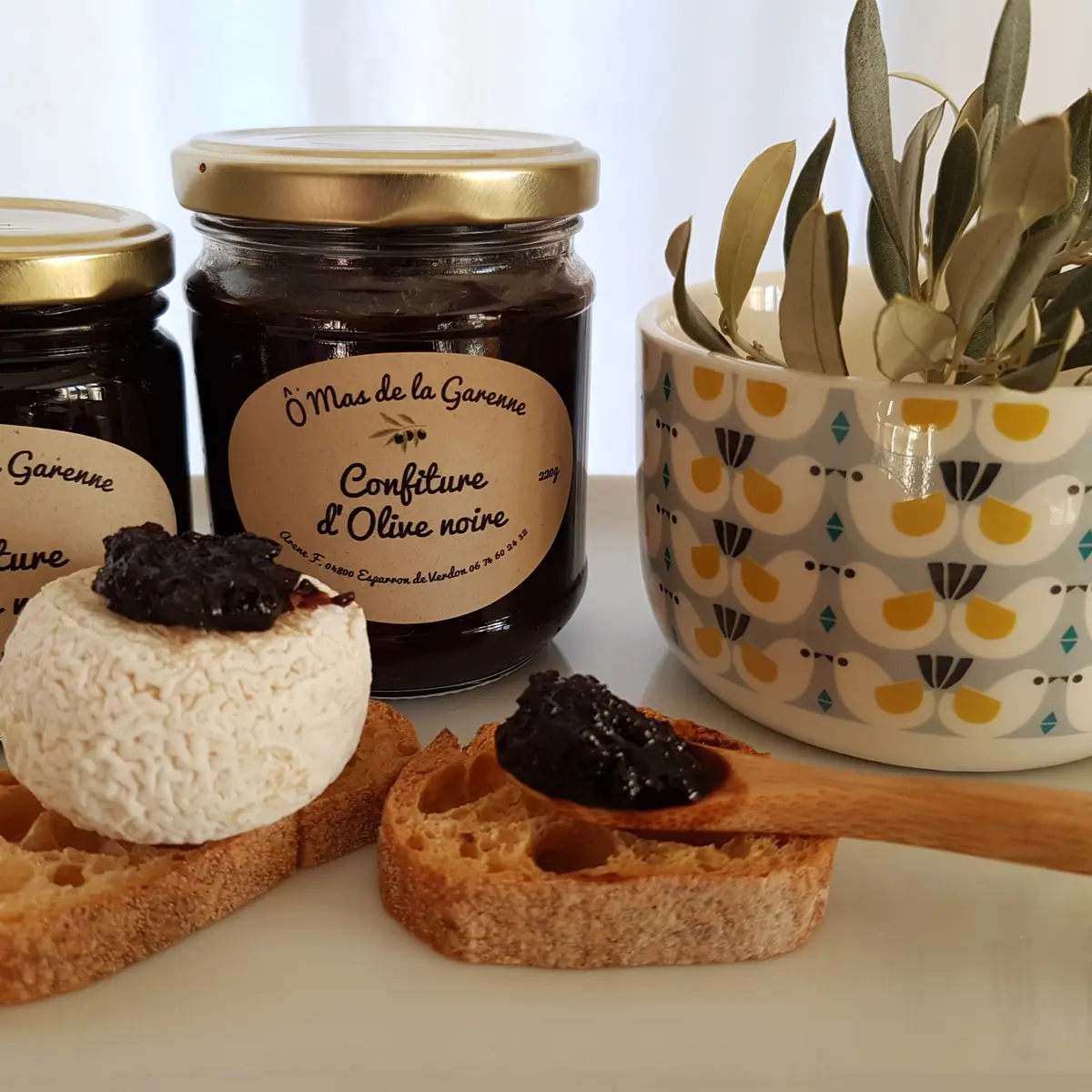Confiture d'olive noire