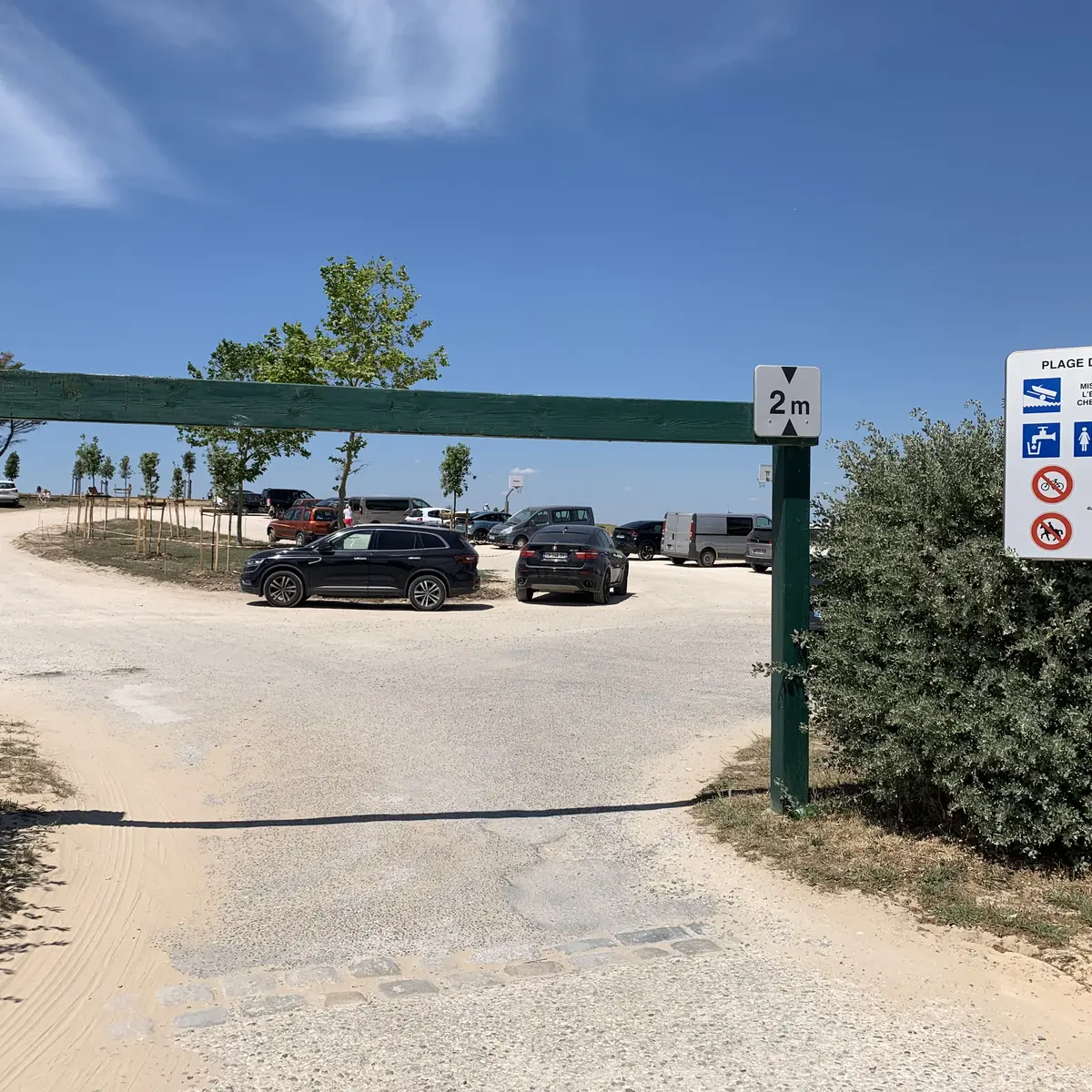 Entrée du parking