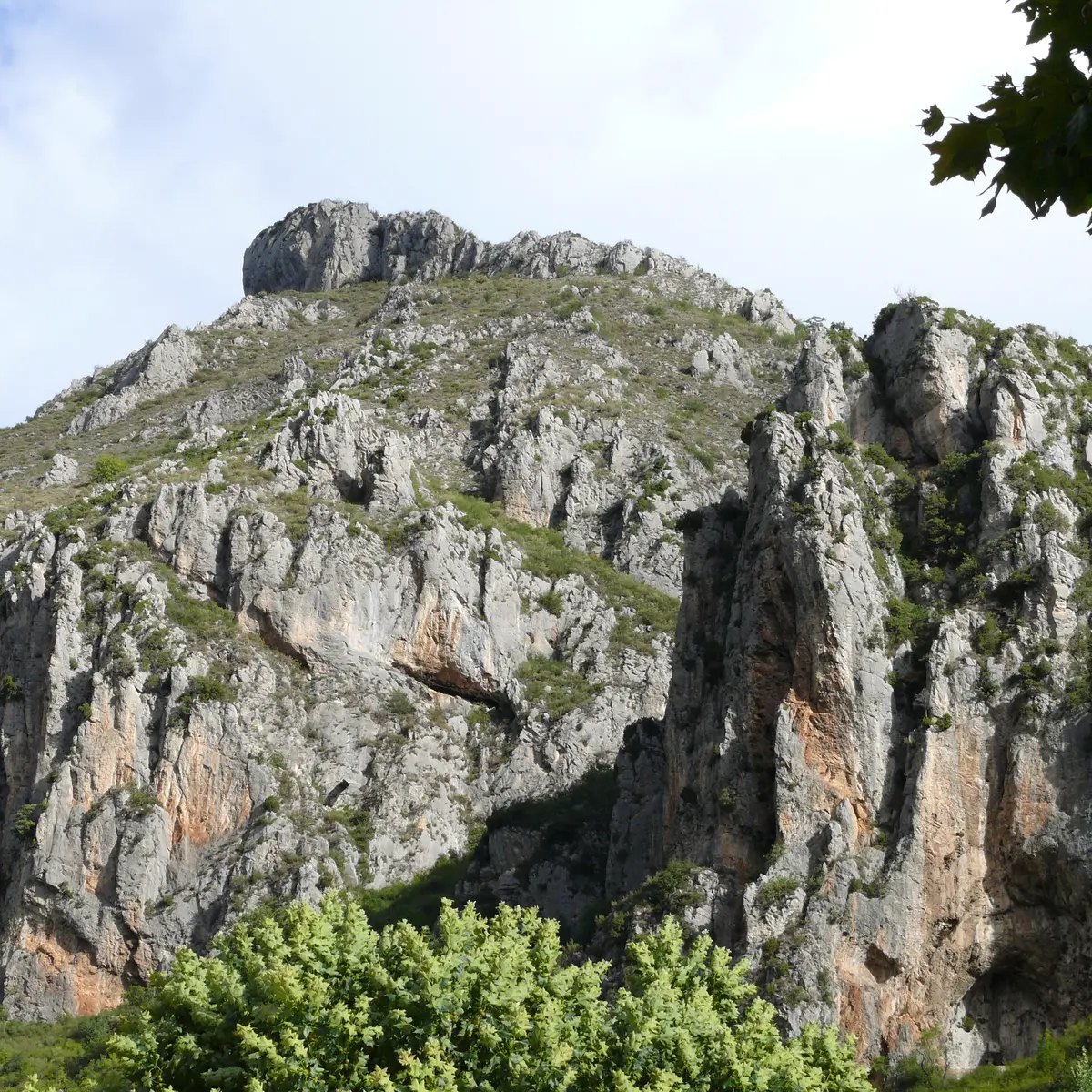 Vue de la paroi de la Via Ferrata