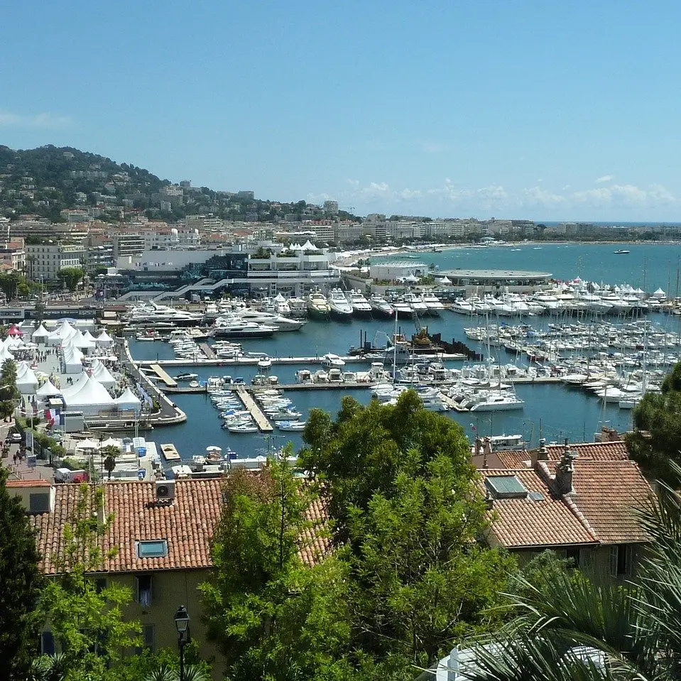 Vue sur la baie de Cannes