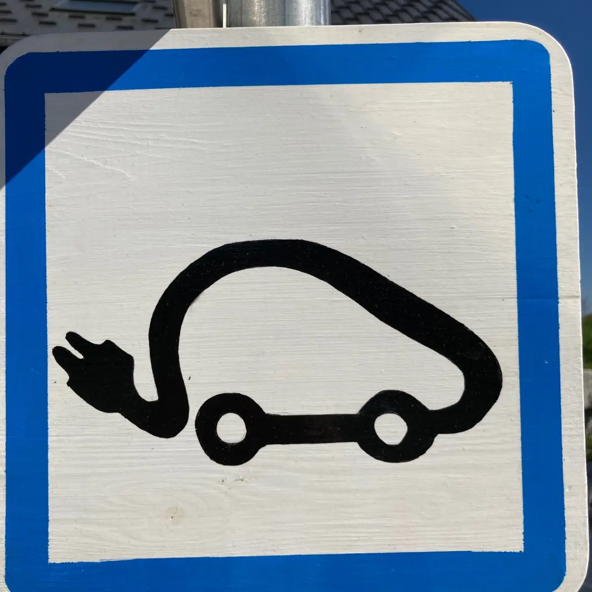 Logo borne recharge voiture électrique