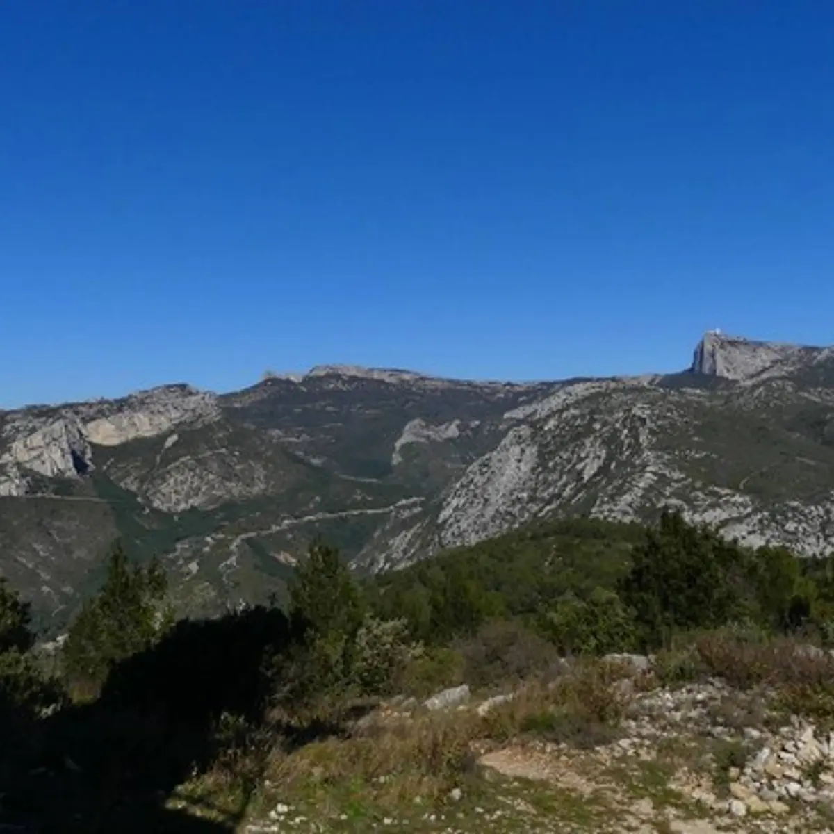 La vue depuis le mont Cruvelier