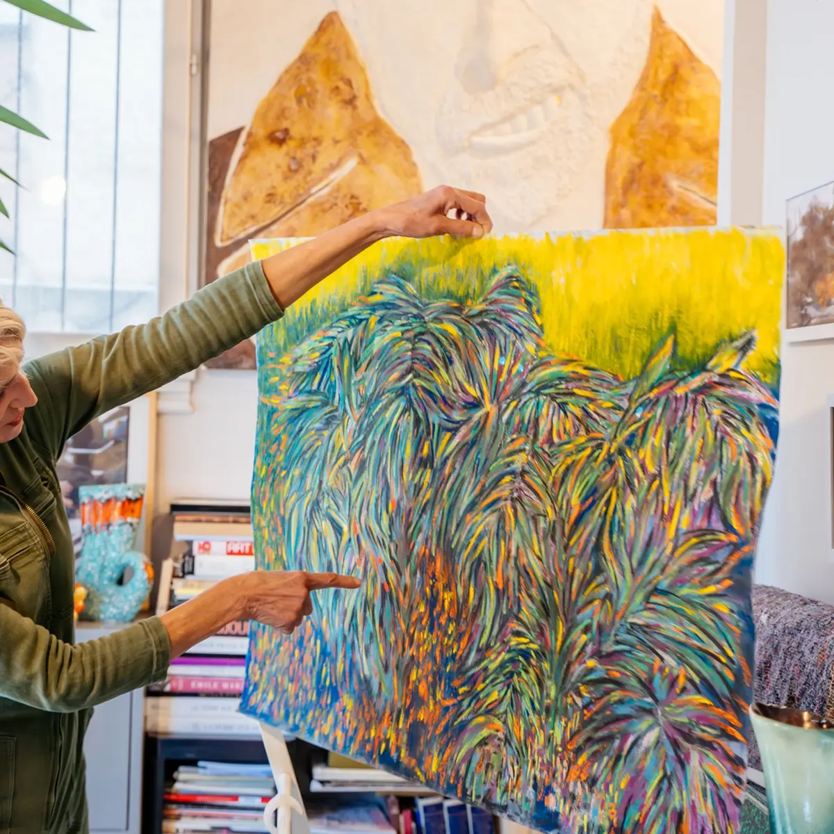 Atelier peintre-sculpteur Sylvia Rhud, Castillon - lesconteurs