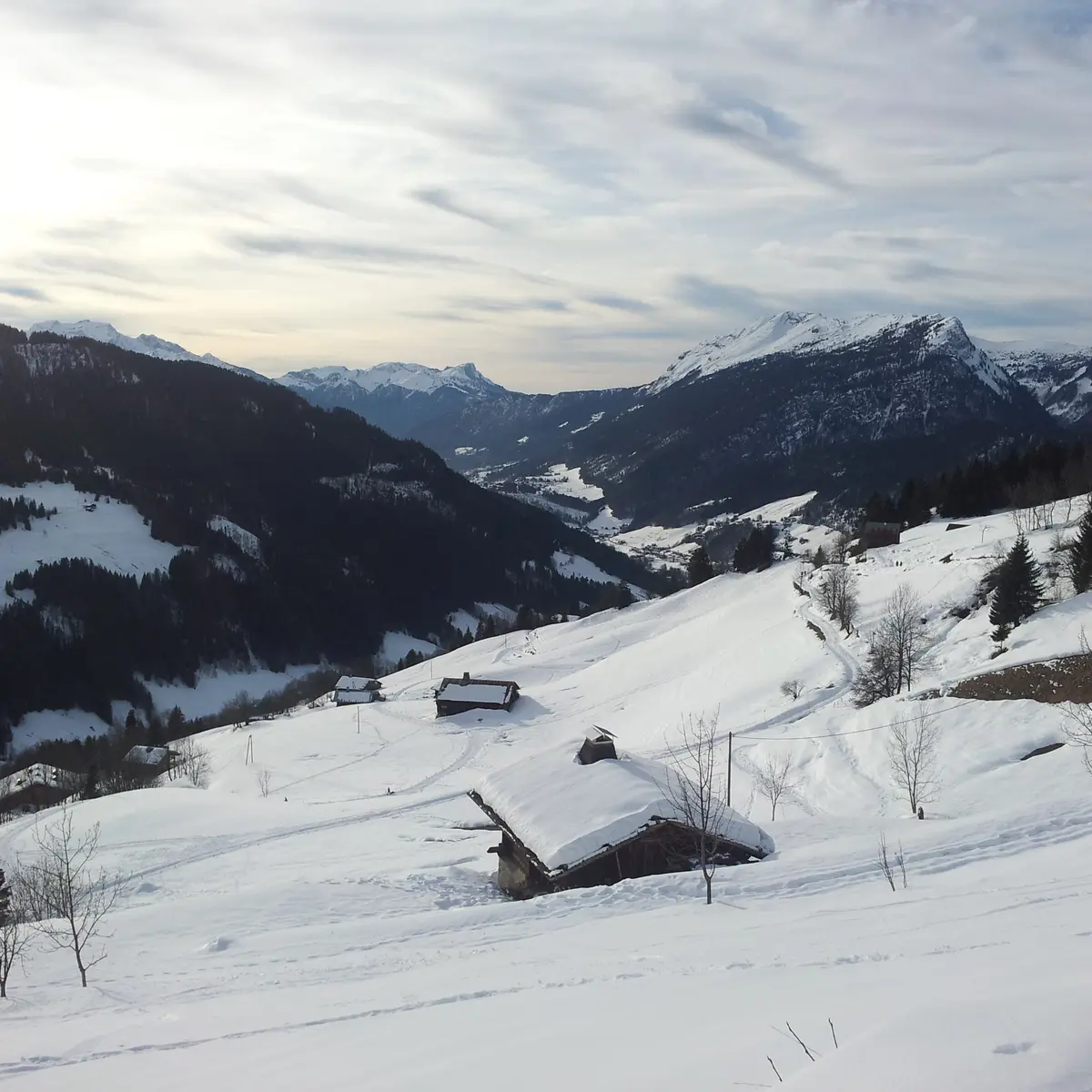 Sentiers raquettes au Grand-Bornand 21 : la balcon des Aravis