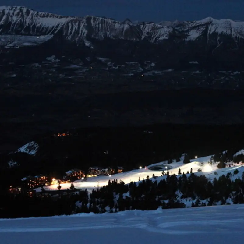 ski nocturne à Chabanon