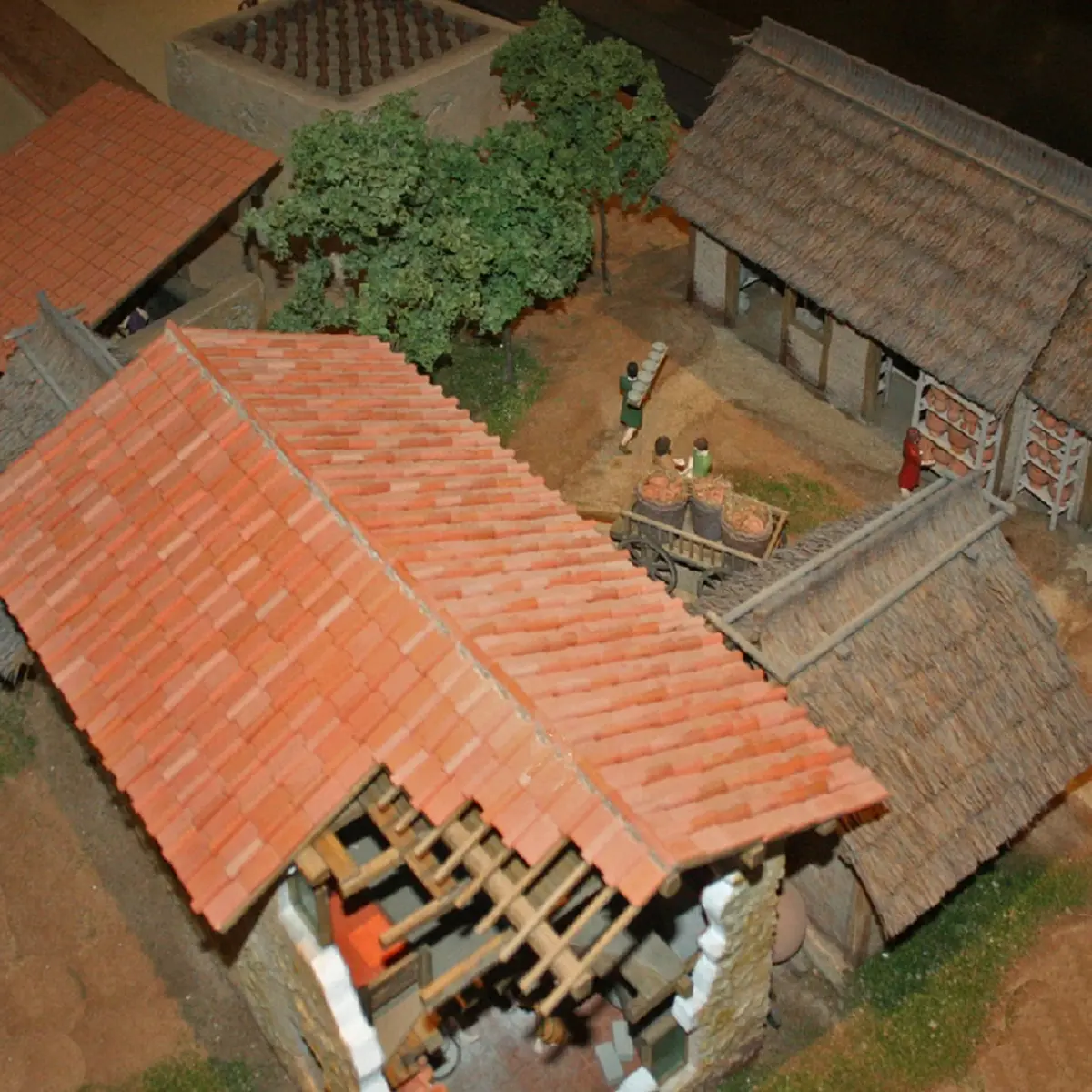 Maquette dans le parcours de visite