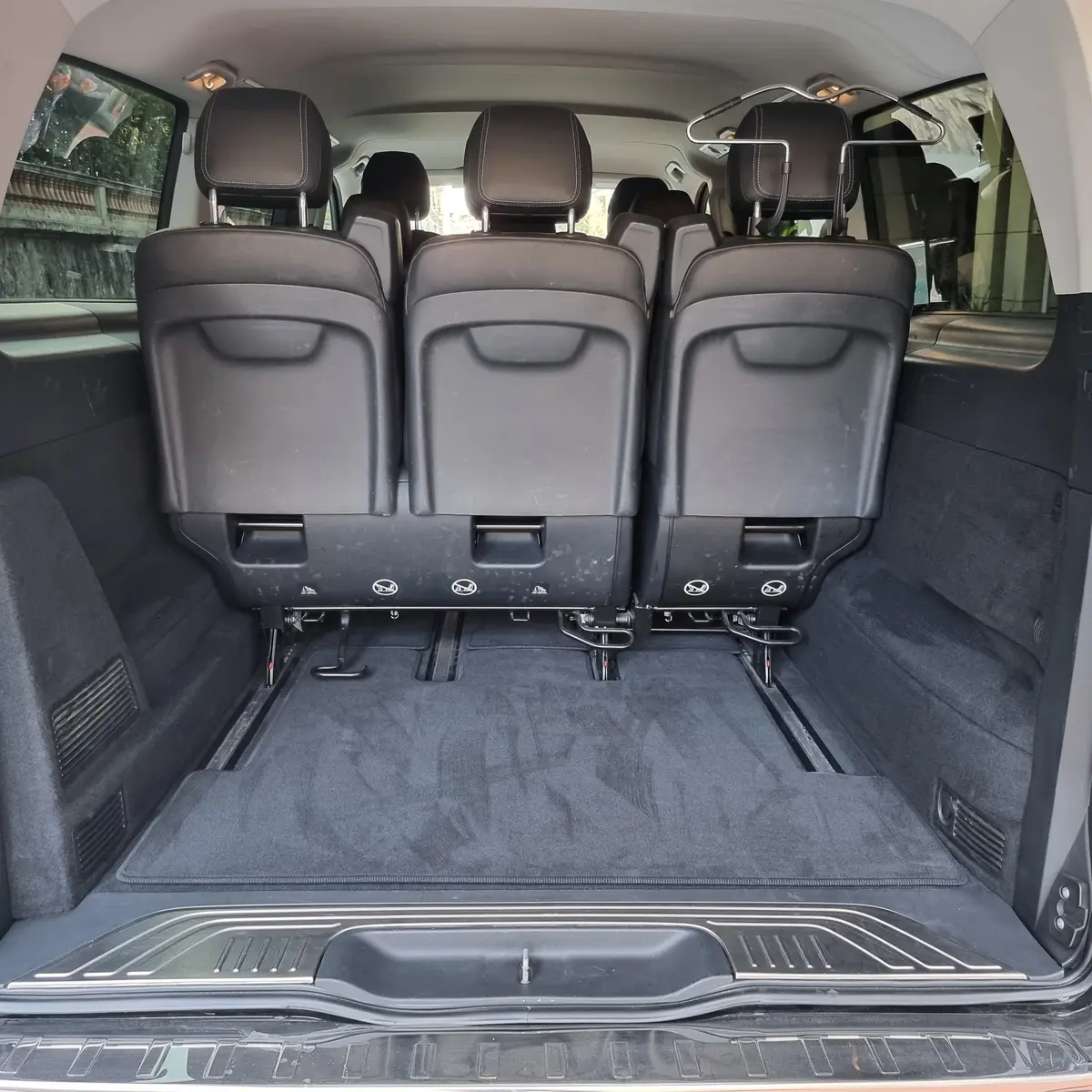 Coffre très large Mercedes Classe V