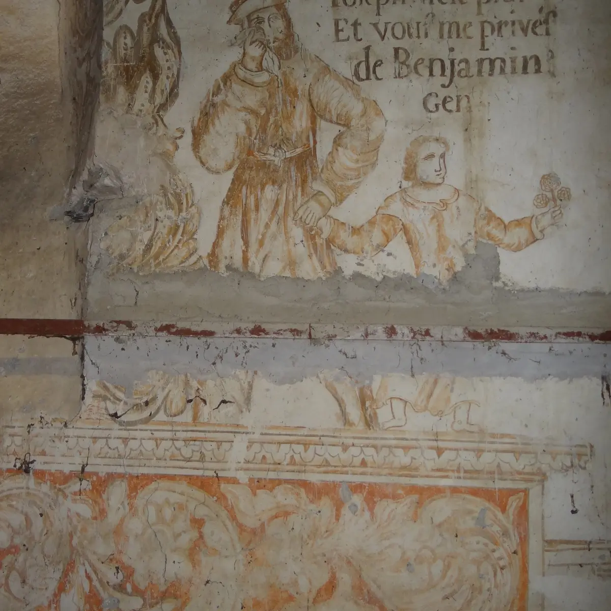 Eglise Sainte-Marie-Madeleine à Freissinières, peinture murale