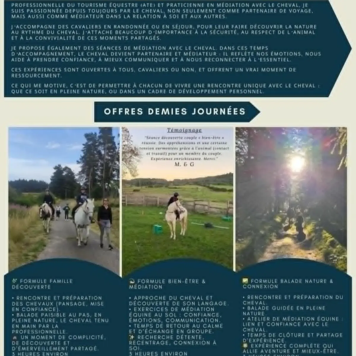 Chaque pas du cheval devient une respiration