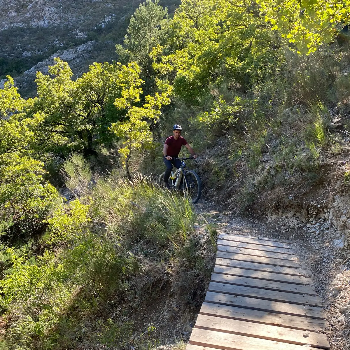 Passage sur passerelle