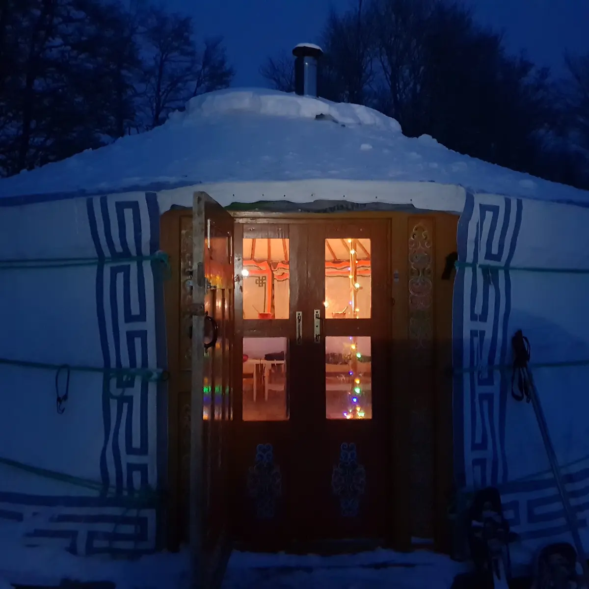 Entrée de la yourte