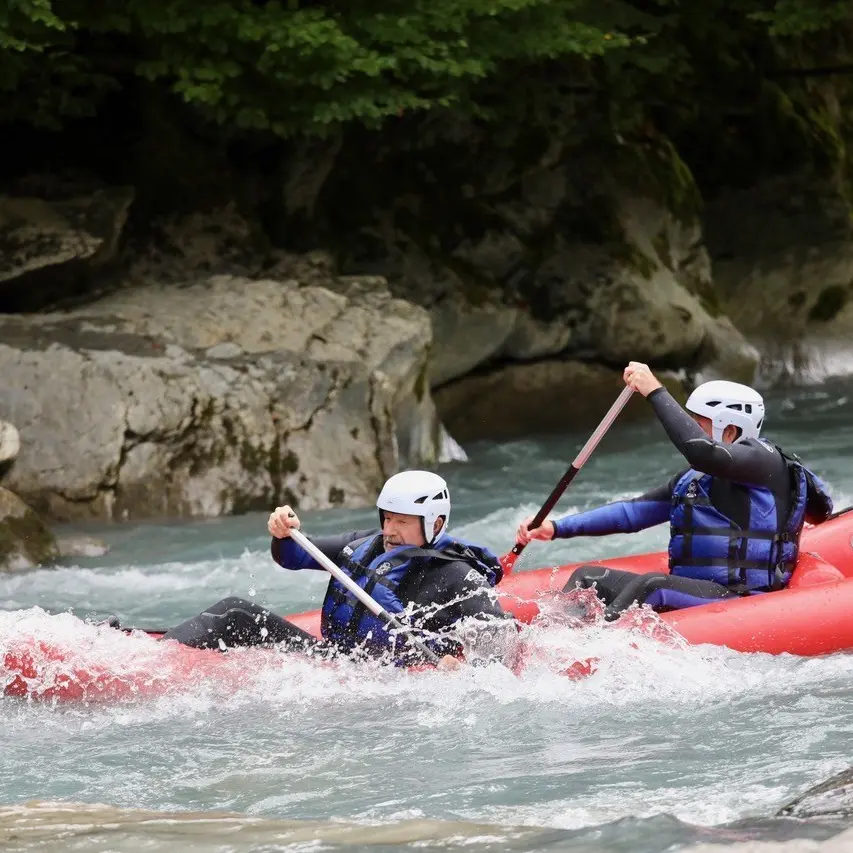 canoraft sur le Giffre avec Yaute Rafting Aventure