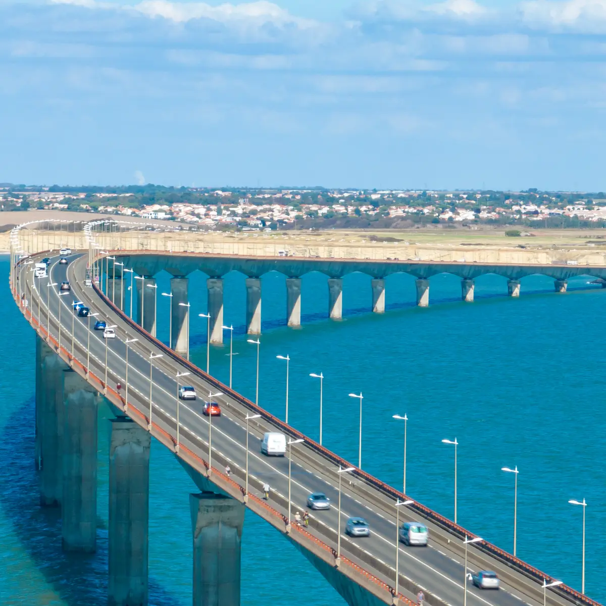 Pont de l'île de Ré - Vue aérienne