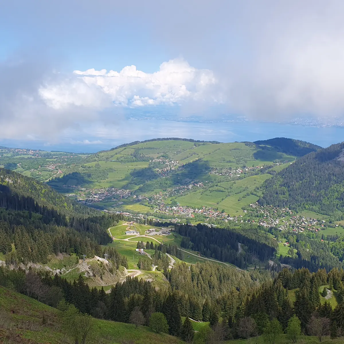 Bernex vue crête tête des fieux
