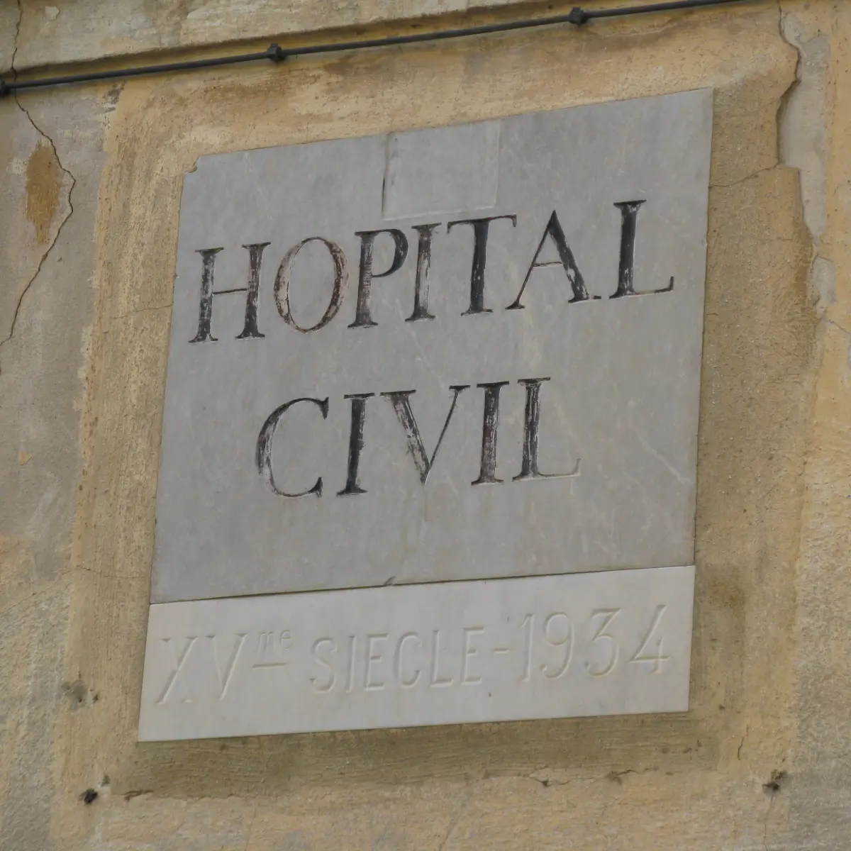panneau hôpital St Jacques
