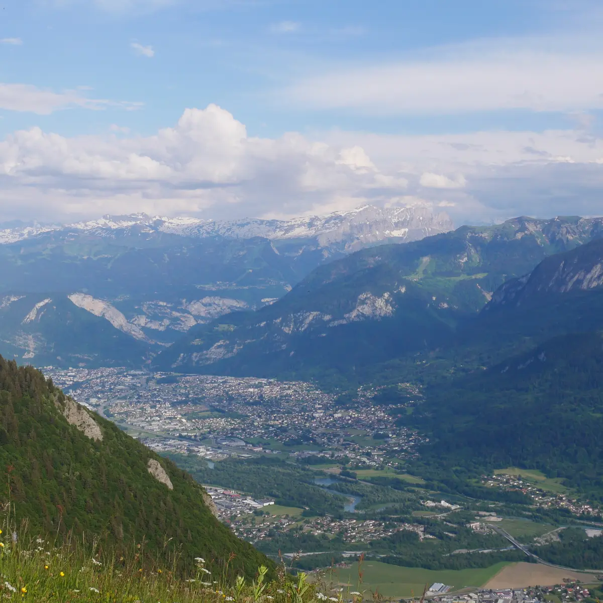 Panorama au sommet de l'ascension