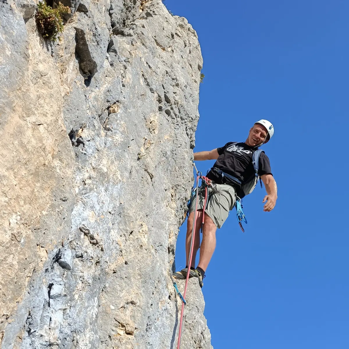 Escalade à Hostiaz avec Eric Chaxel