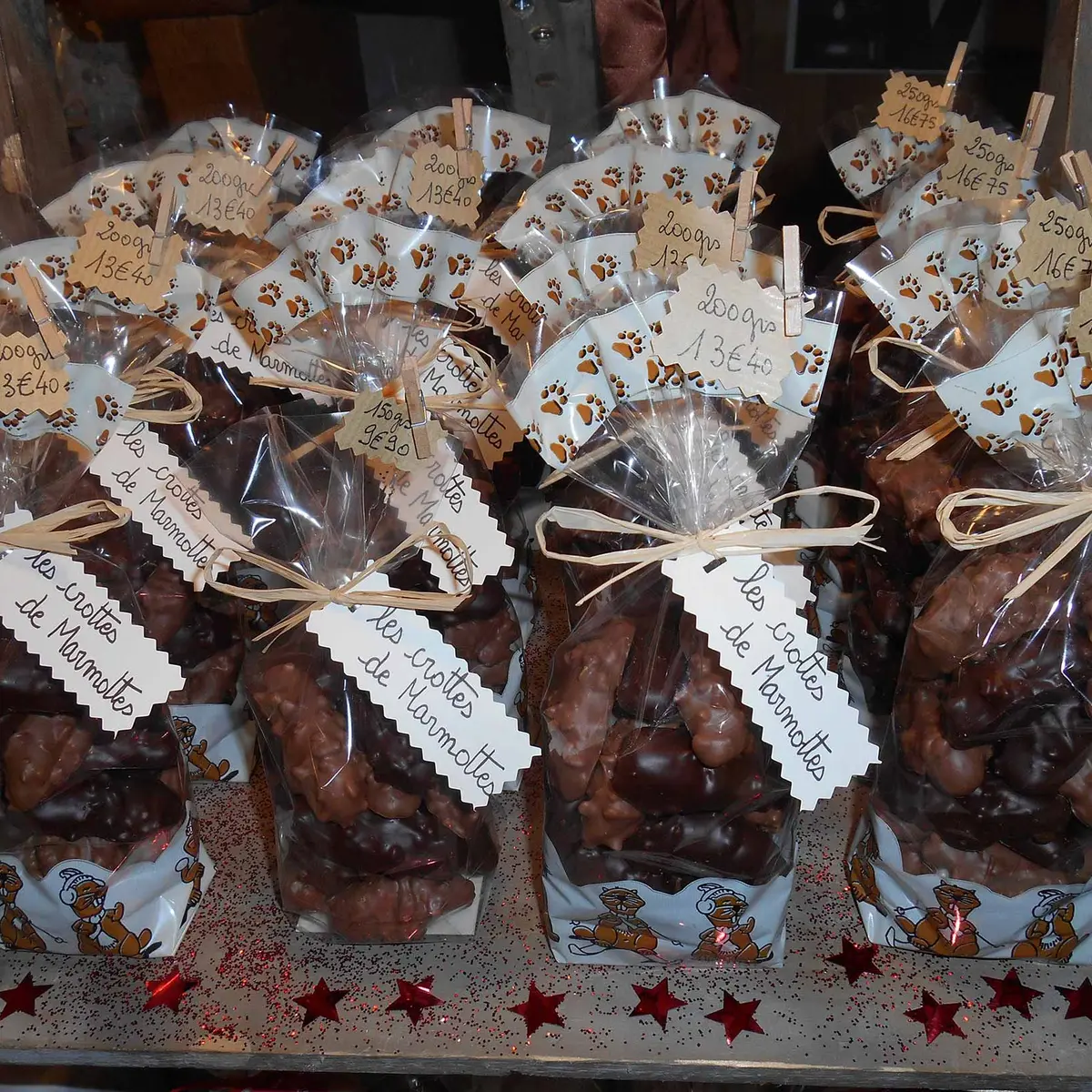 Chocolats artisanals crottes de marmottes