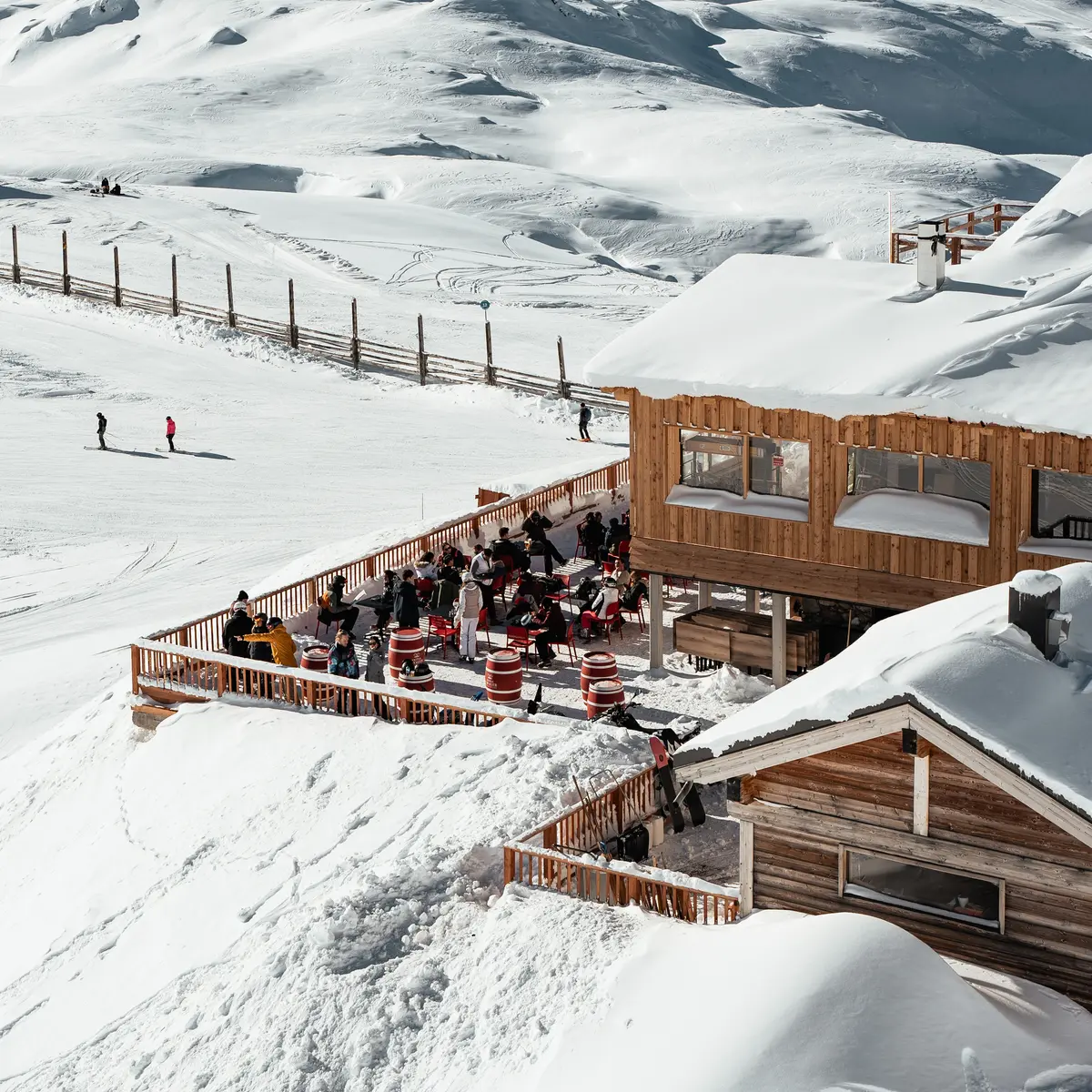 Terrasse du restaurant Café Bellevarde - Val d'Isère
