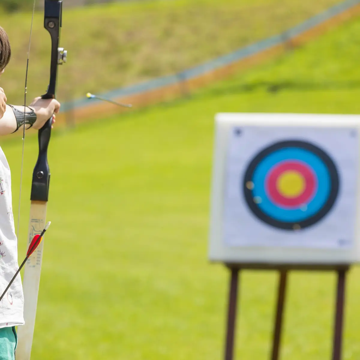 Tir à l'arc au Grand-Bornand enfant