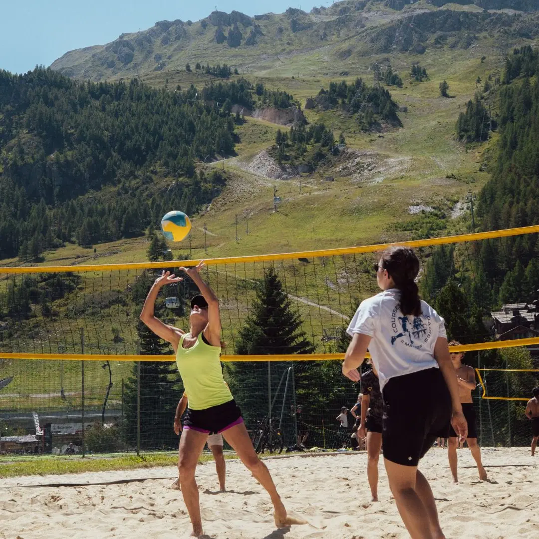 Terrain de beach volley à Val-d'Isère