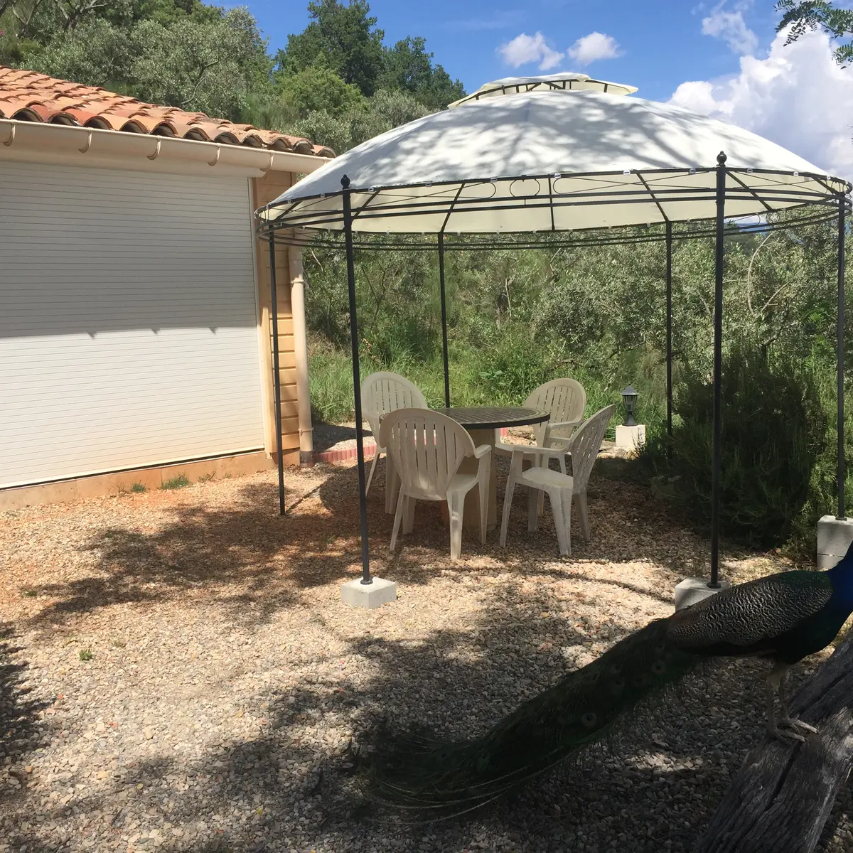 Terrasse gîte Esparron