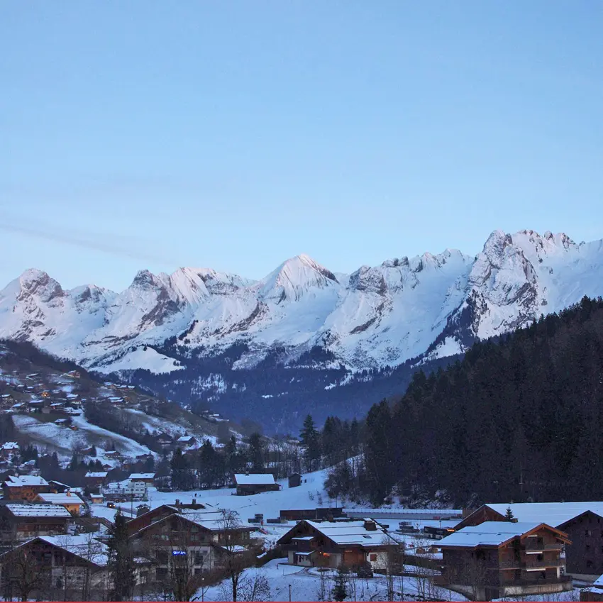 Vue depuis l'appartement hiver/View from the apartment winter-Danay n°33-Le Grand-Bornand