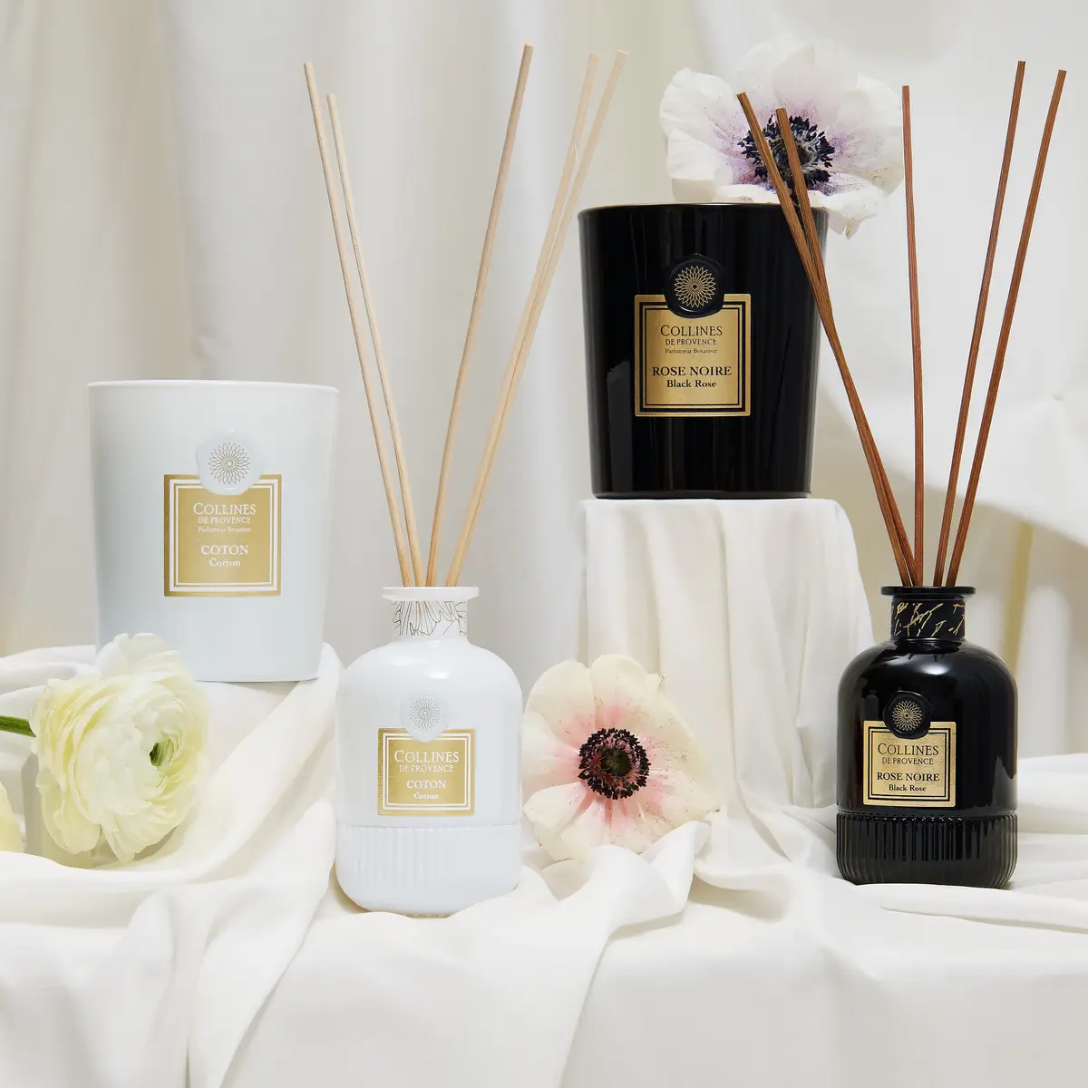 Une gamme élégante mêlant la douceur florale et la chaleur boisée pour sublimer votre intérieur avec des parfums sophistiqués.