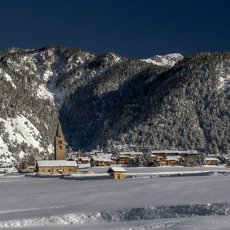 Eglise Sainte-Cécile hiver