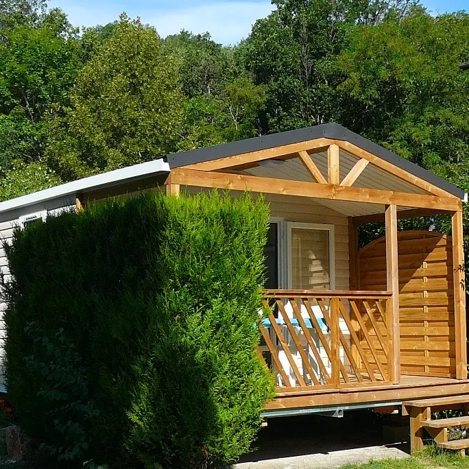 Mobil home terrasse couverte