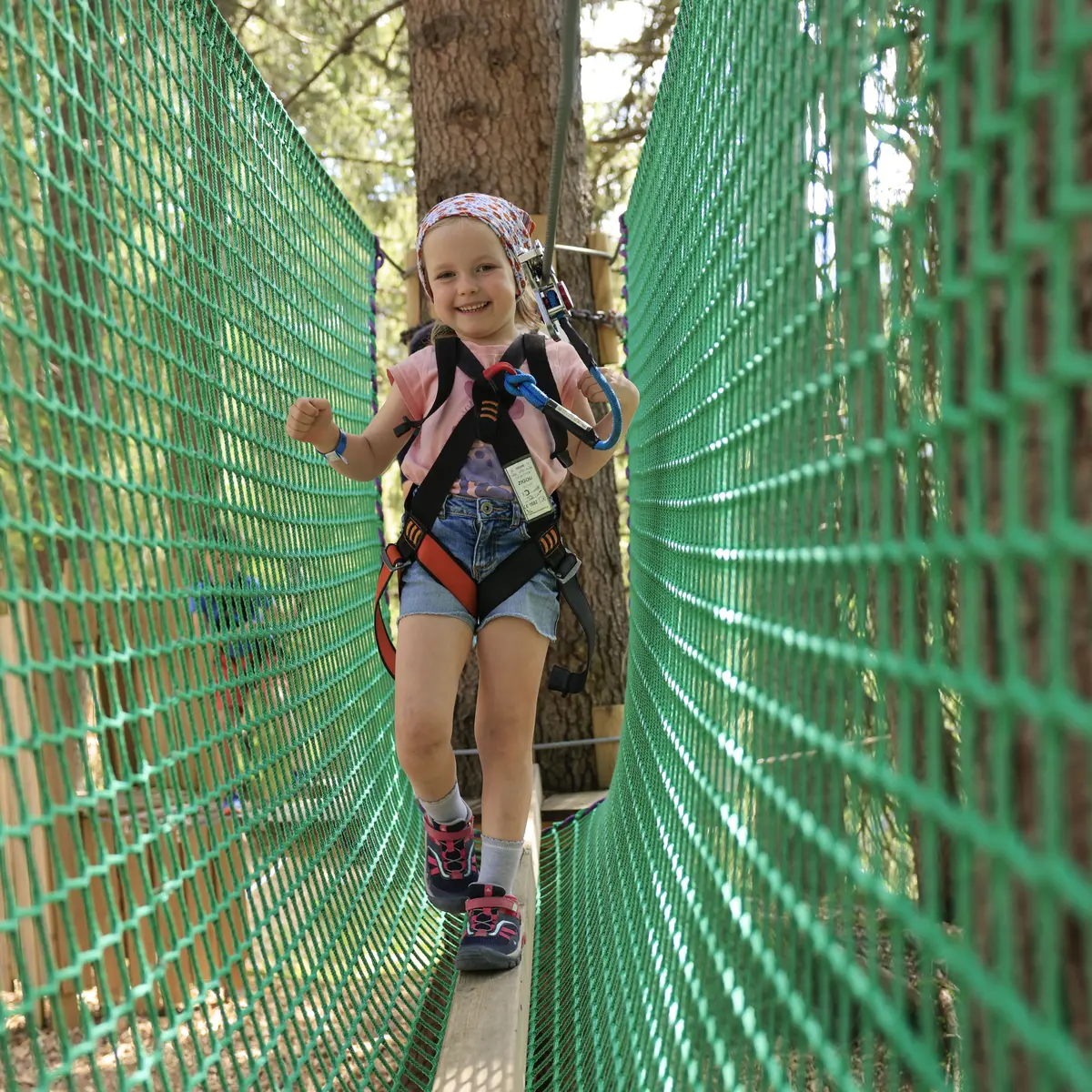 Parcours filet de l'accro-kids