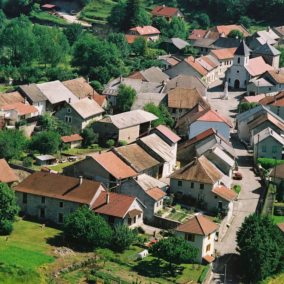Vue aérienne Saint-Germain-les-Paroisses