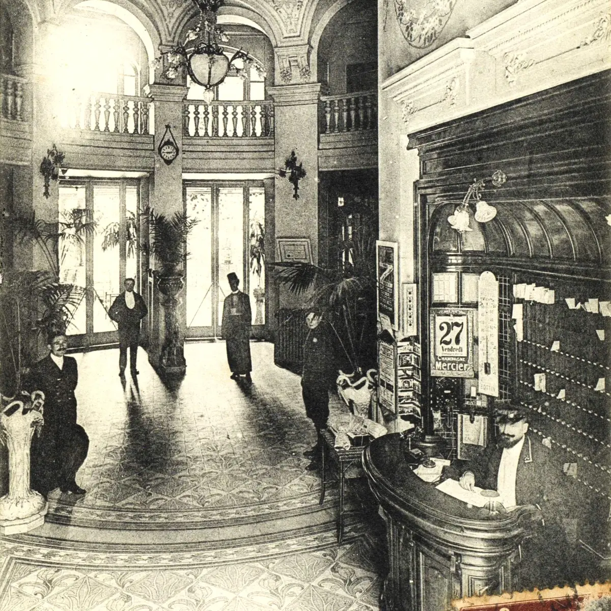 Carte postale, vers 1905