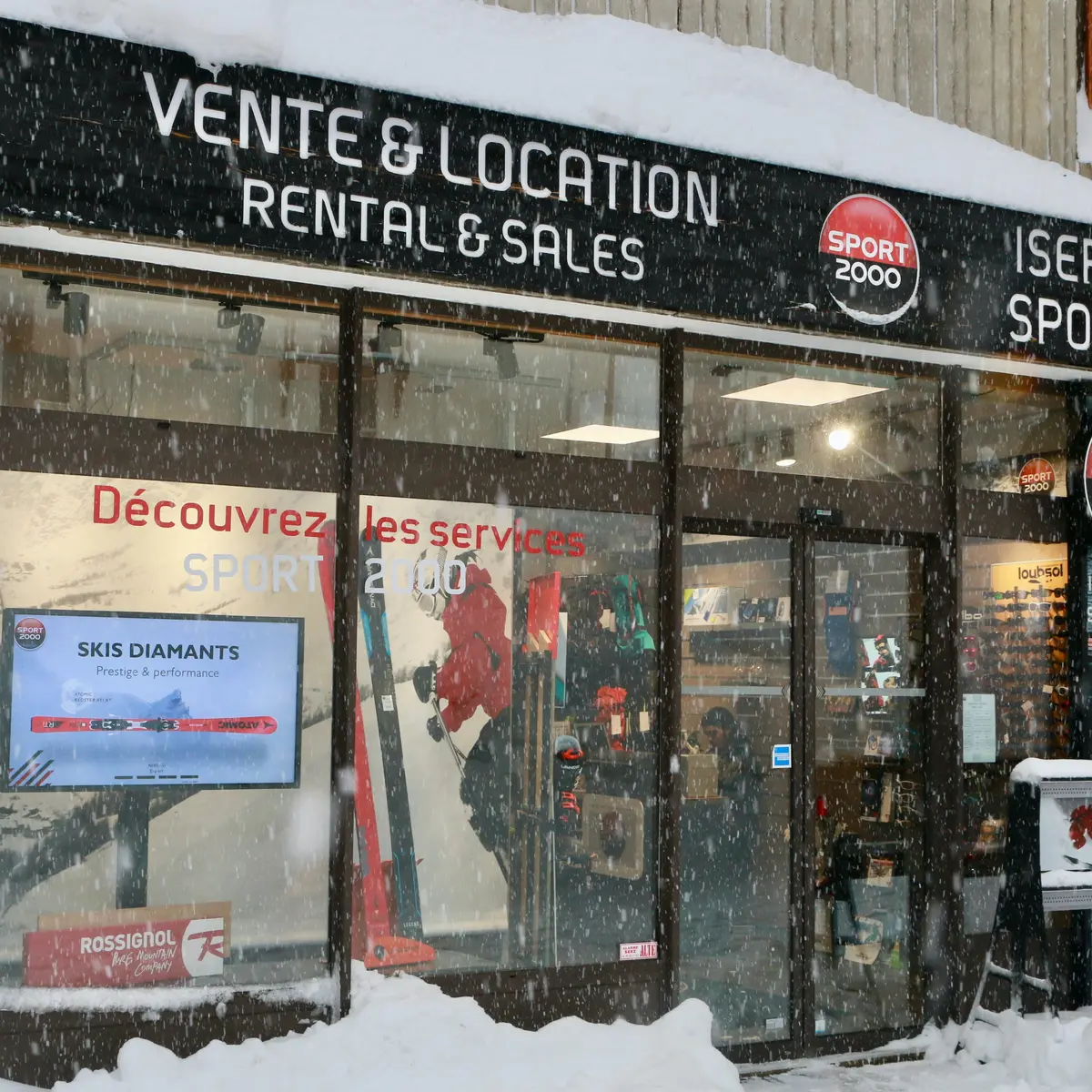 Le magasin sous la neige_Val d'Isère