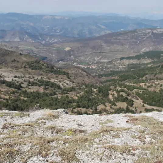 Vue depuis la crête du Mulet