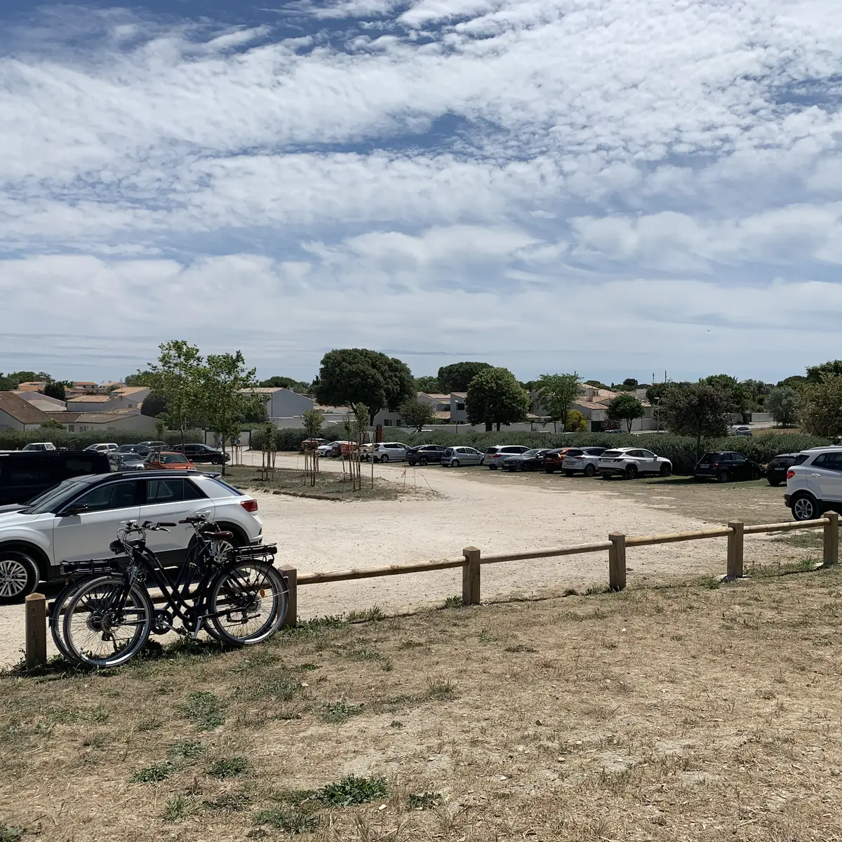 Vue d'ensemble du parking de la Cible