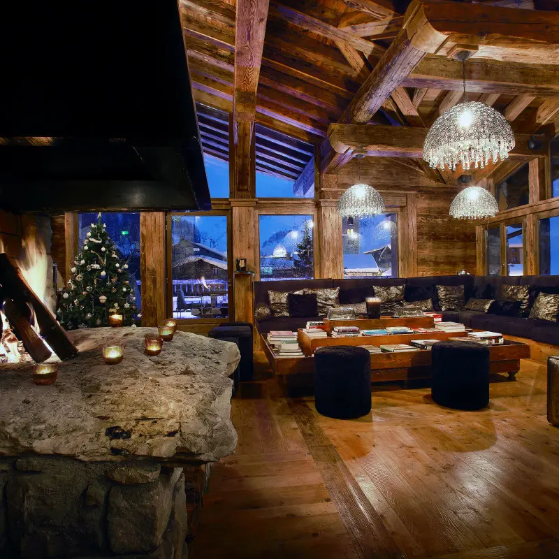 Salle intérieure - Chalet Val d'Isère - M Group