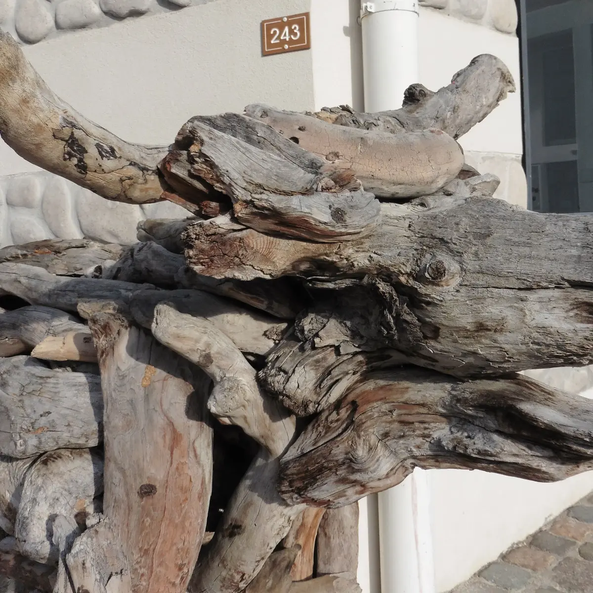 Art Vache : La Vache en bois flotté