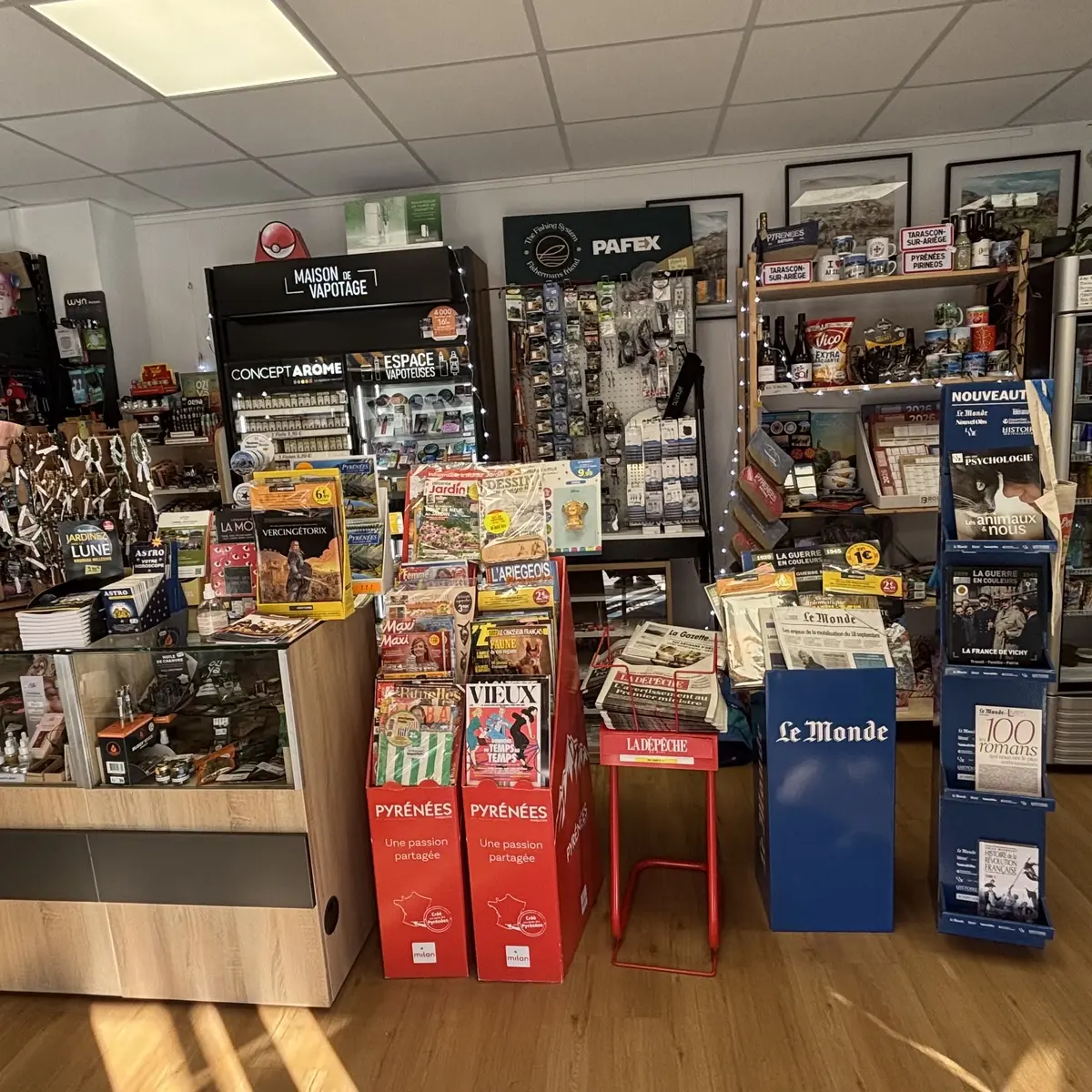 Accueil du magasin