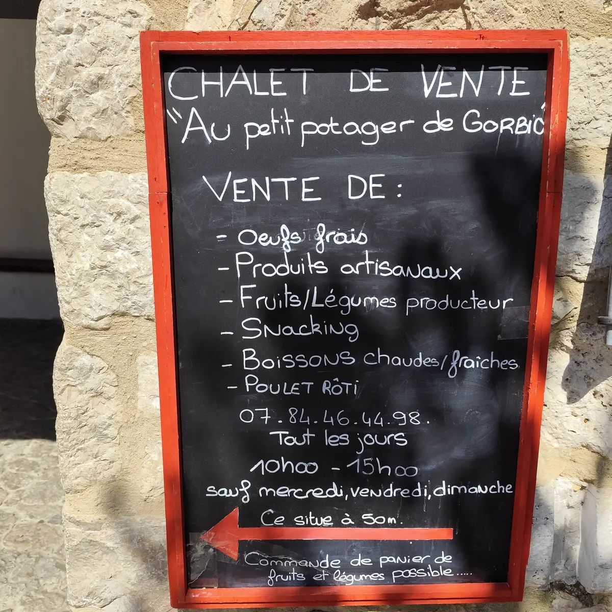 Vente fruits et légumes