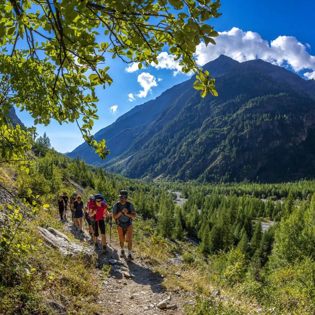 Montée vers le refuge des Bans