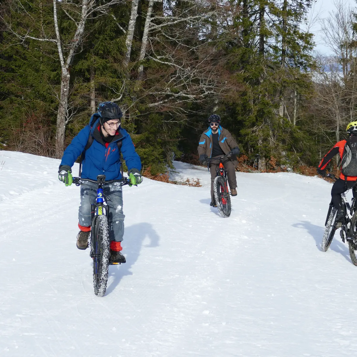 VTT sur neige à Aillons-Margériaz 1400
