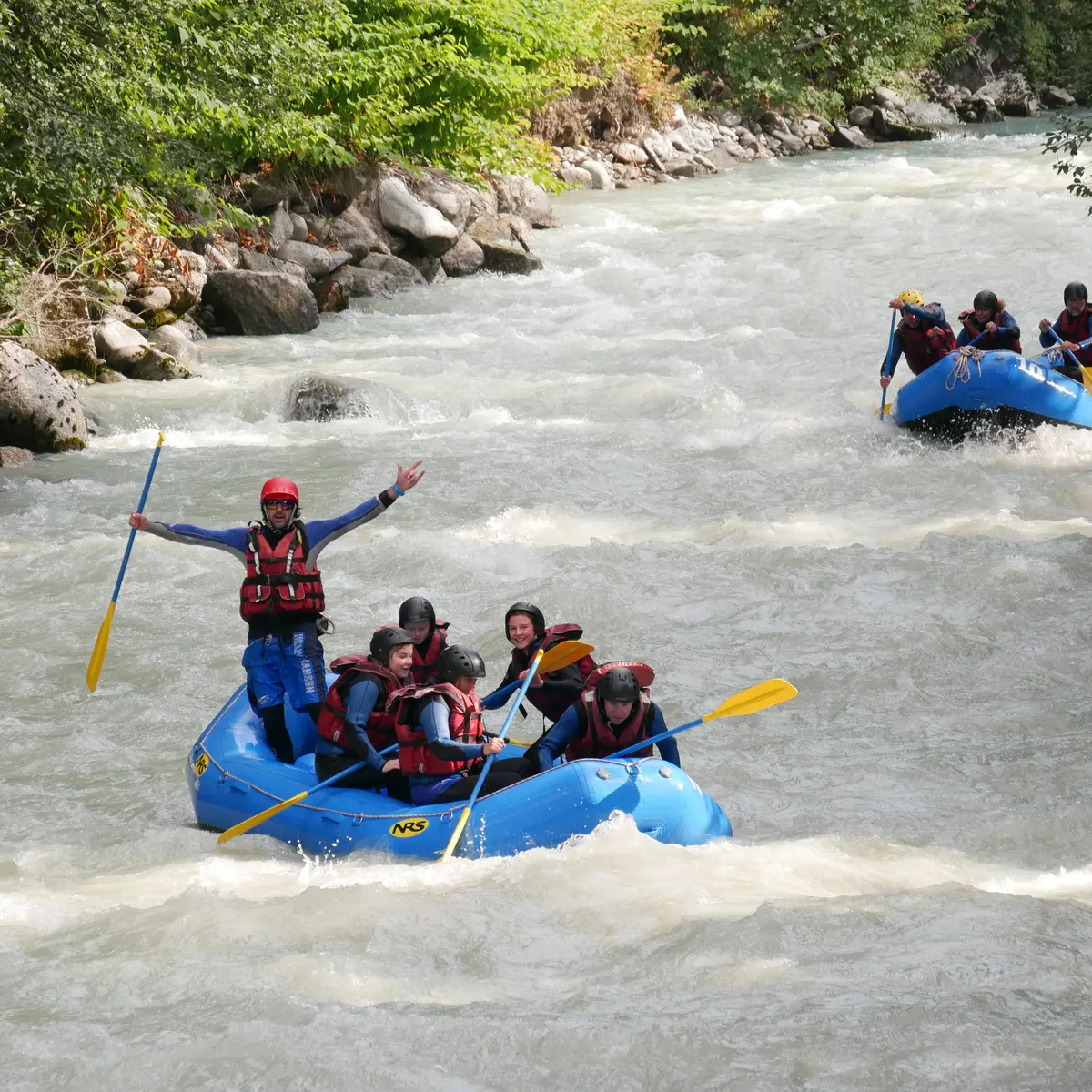 Evolution2-Chamonix-Rafting action