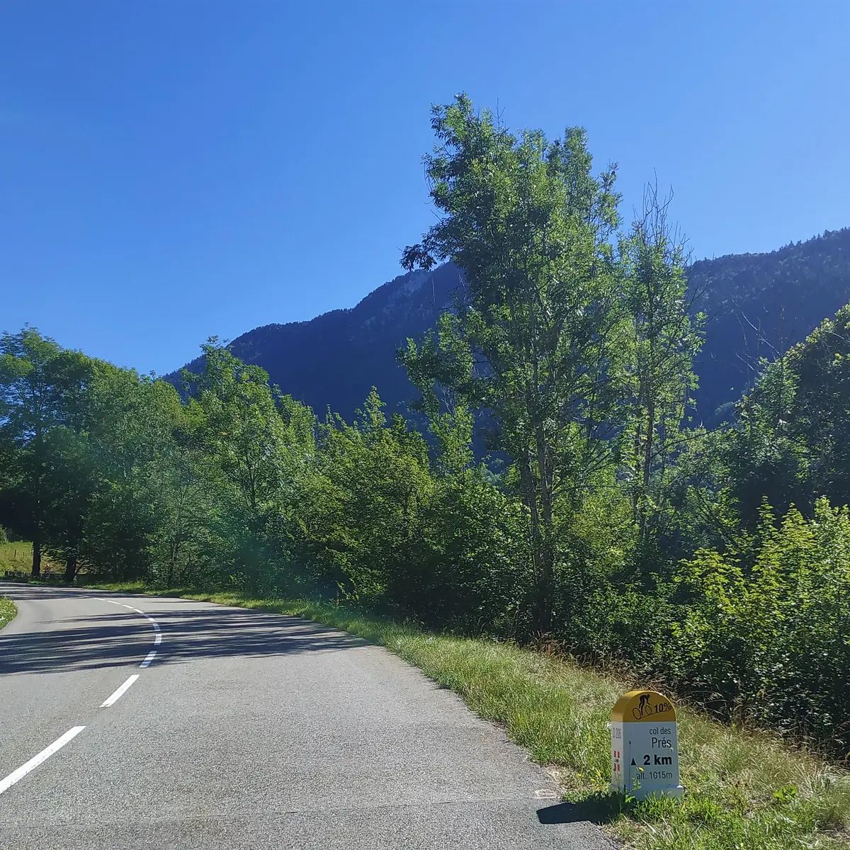 Montée du col