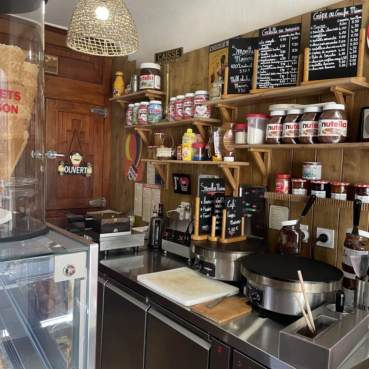 glacier, creperie